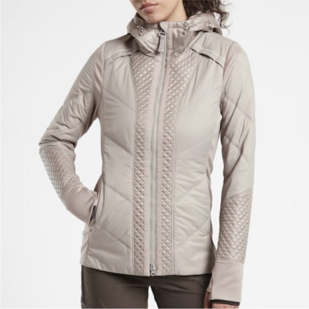 Athleta Rock Ridge Primaloft Hooded Jacket XXS Gray